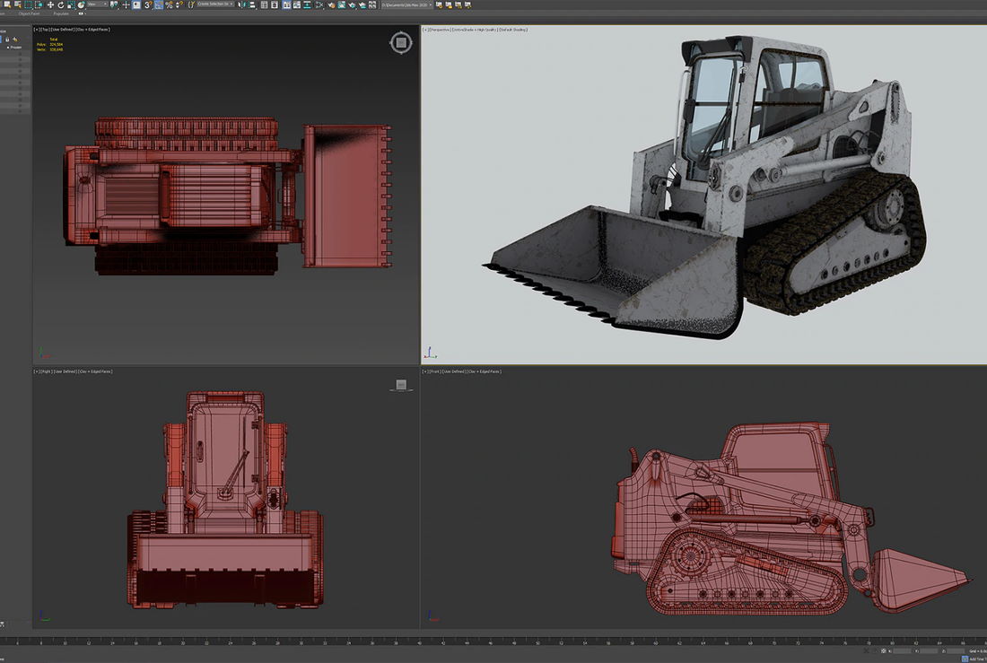 Learn how to design an isometric view of a loader truck in Adobe photoshop online